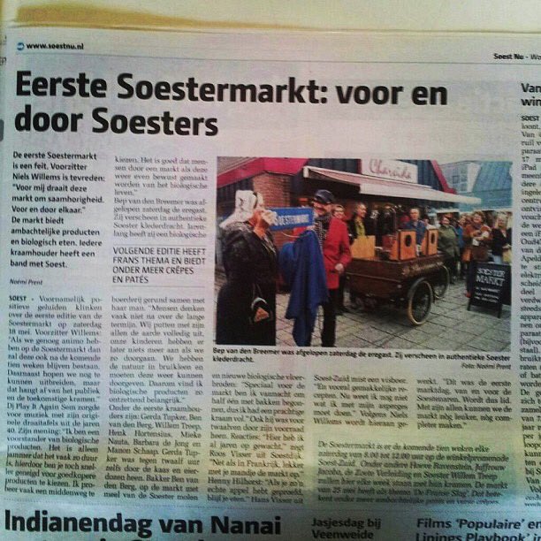 De krant van vandaag 5 jaar geleden.