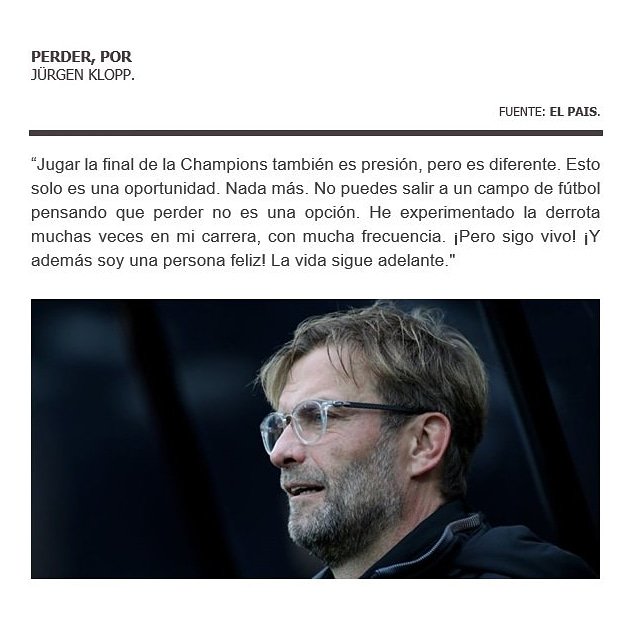 fulbo_fulbo's tweet photo. Si entiendes lo que dice Klopp sobre la derrota, puedes valorar el deporte de otra manera. https://t.co/QI6T7GCo0E