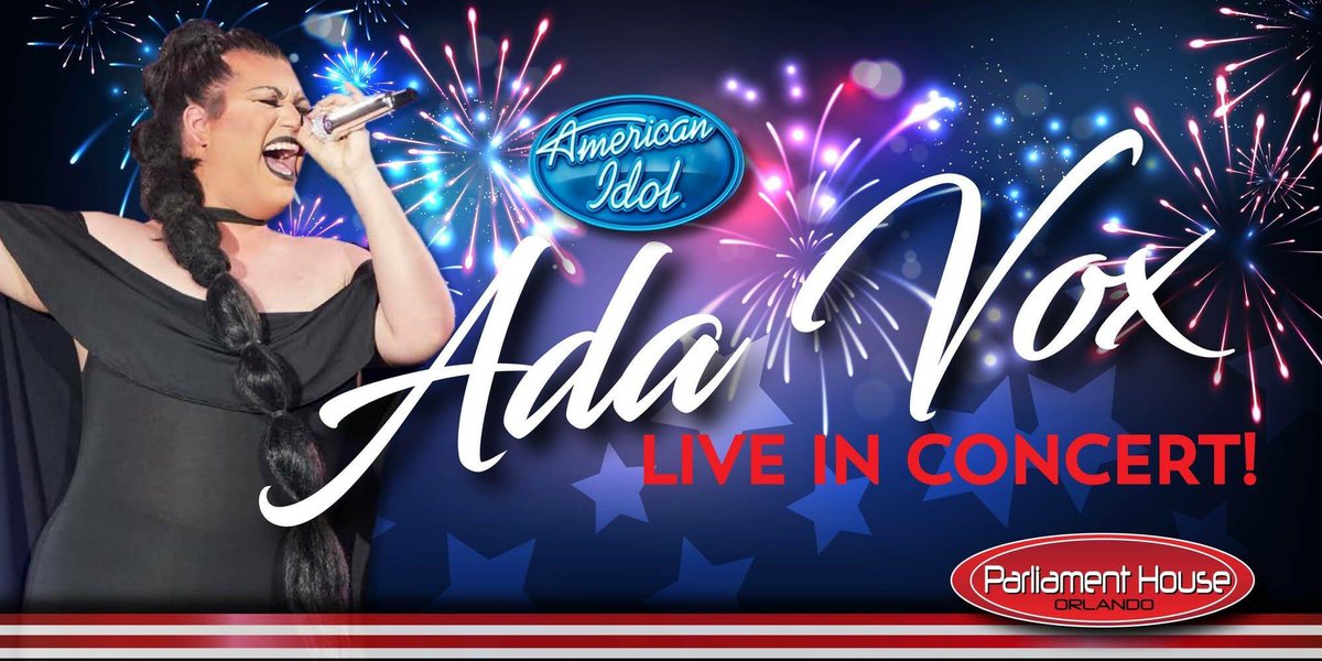 silva1982's tweet image. Sooooo EXCITED to see @AdaVox here in Orlando on June 30th at @PHouseOrlando !! @AmericanIdol @OfficialBAM30 @DarcelStevens #AmericanIdol #AdaVox