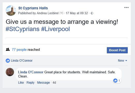 StCypsStudents's tweet photo. Some more great feedback. Thanks Linda! #StCyprians #Liverpool https://t.co/cejoeJUhph