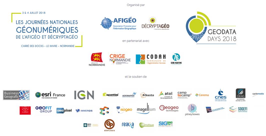#GeoDataDays, bienvenue aux nouveaux sponsors : <a href="/Aeromapper/">Aeromapper</a> <a href="/Alkante35/">Alkante</a> <a href="/PitneyBowes/">Pitney Bowes</a> GeoRM @estuaire_Seine <a href="/SOGEFI_France/">SOGEFI</a> <a href="/geoplessis/">GEOPLESSIS</a> ! Il est encore possible de nous rejoindre : geodatadays.fr/nos-sponsors !