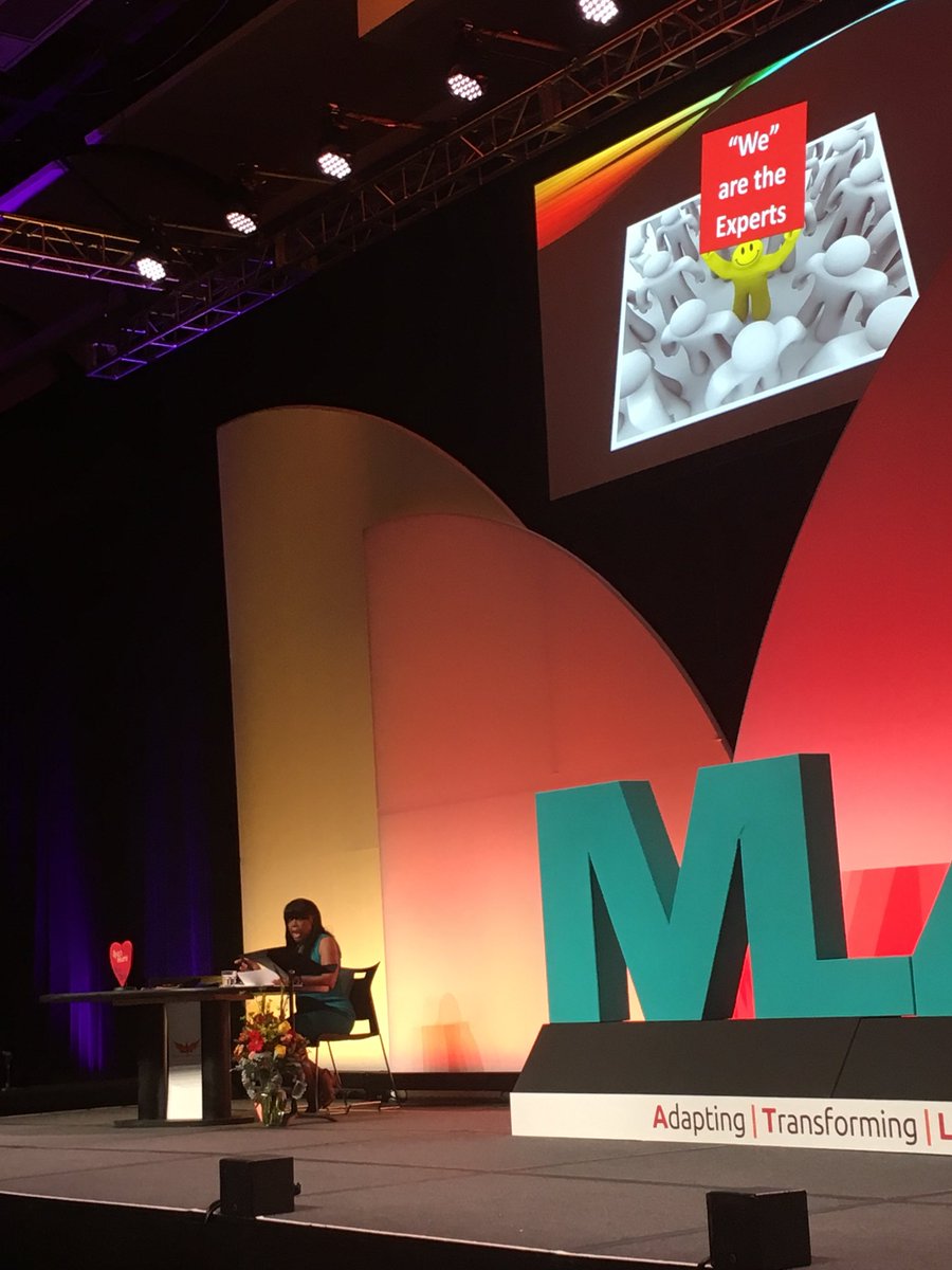 brenda_linares's tweet image. Listening to our first African American MLA President! #mlanet18