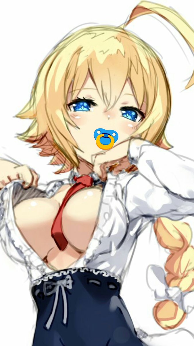 (*'罒`*)
#描いた絵におしゃぶりをつけさせる 