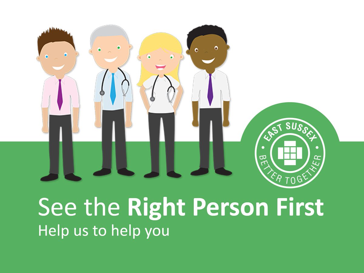 EastSussexCCG's tweet photo. Some #GP Practices in our area are piloting a new #carenavigation scheme, in order to help you see the #RightPersonFirst ๐บ๏ธ. Find out more here https://t.co/lb3YIYdvbK #ESBT https://t.co/aR0rsEmtDb