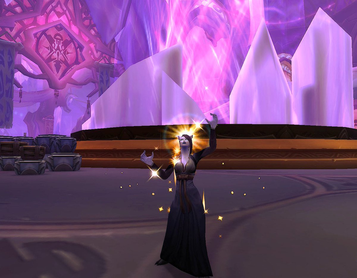 OptikRise's tweet photo. #BankAlt wanted to say 'Good Morning'... Happy Tuesday, all! #Warcraft #Draenei #Exodar https://t.co/l8YKpICGFn