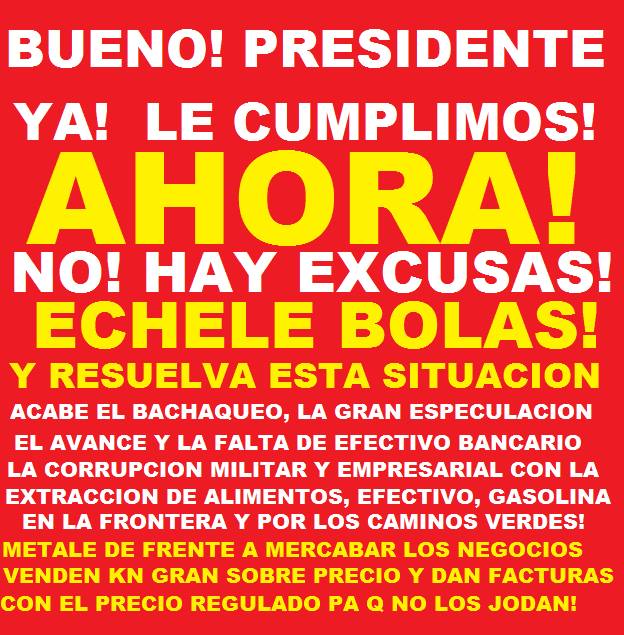 YeisiPinto's tweet photo. @NicolasMaduro ya basta ahora a ponerse activo mira que la coasa no es  juego https://t.co/y6OtDWBOmk