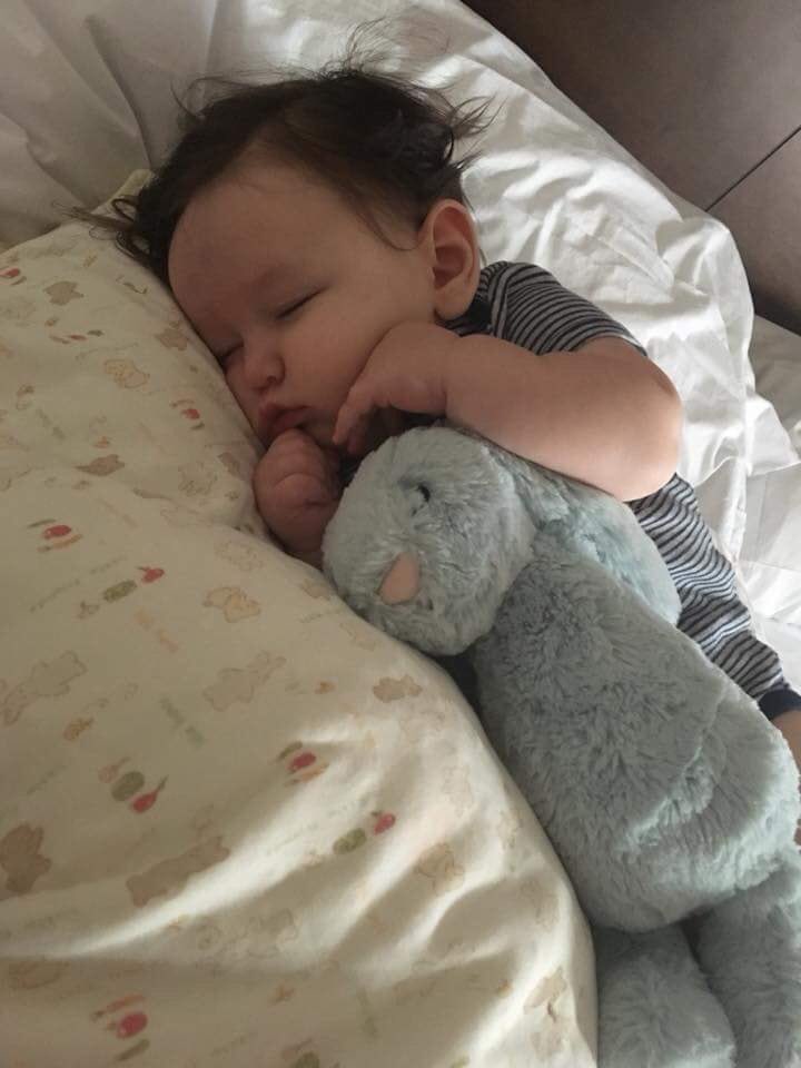 ReganDavis01's tweet photo. Look at my little chunk. I’ve never seen anything more precious. God I love him 💙 #TeamDylan #Pray4Dylan https://t.co/hxXjuFlbX2