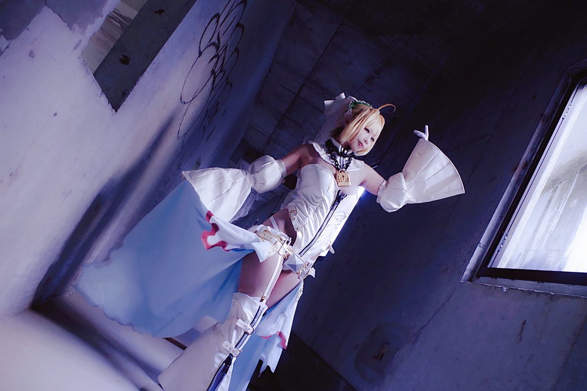 Ren0320T's tweet photo. コスプレ  Fate/Grand Order
ネロ・クラウディウス【ブライド】

うむうむ、祝福の鐘は多いほどよい！

撮影 めぃ(@tokiya_st) https://t.co/mGvLbCU5vF