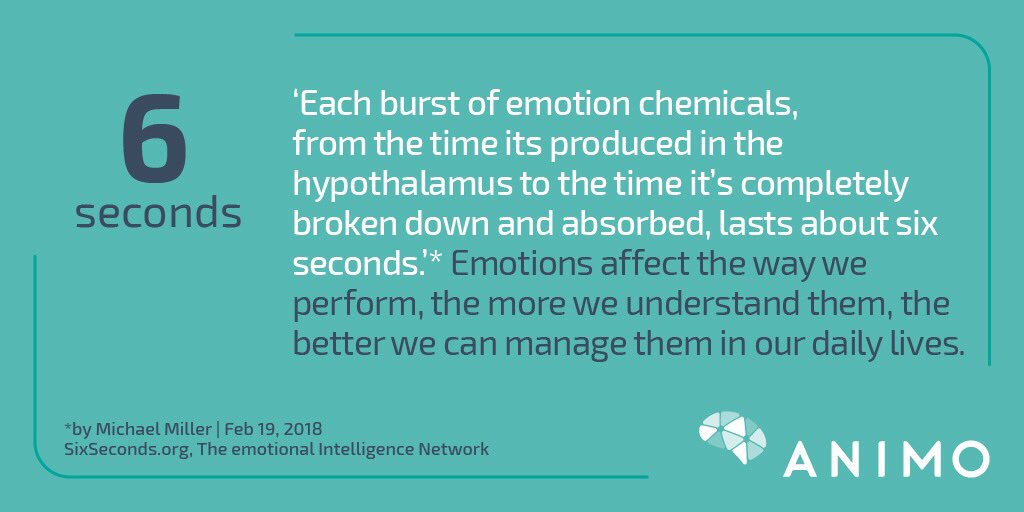 We are only just beginning to understand emotions and how they affect the body. We do know that it takes 6 seconds for the chemicals produced from emotions to be absorbed by the body 🙂 #fact #science #wellbeing #emotion