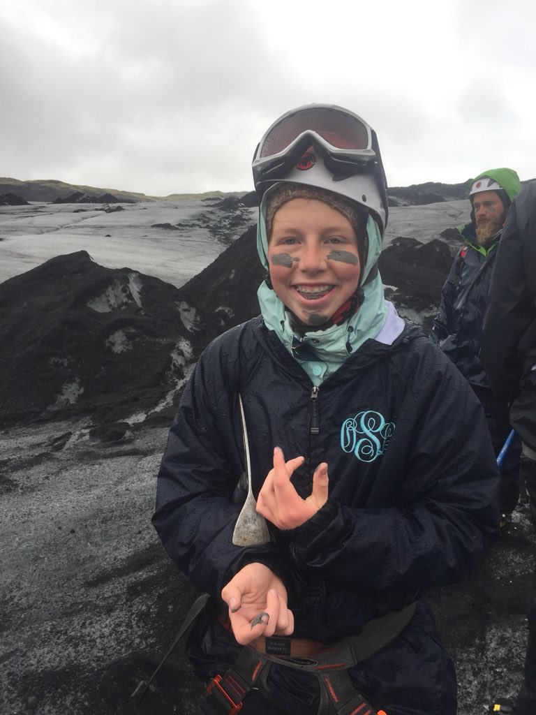 jbellmath's tweet image. Olivia is the first to try an authentic lava clay facial! People pay good money for this clay! #mhsbeyond