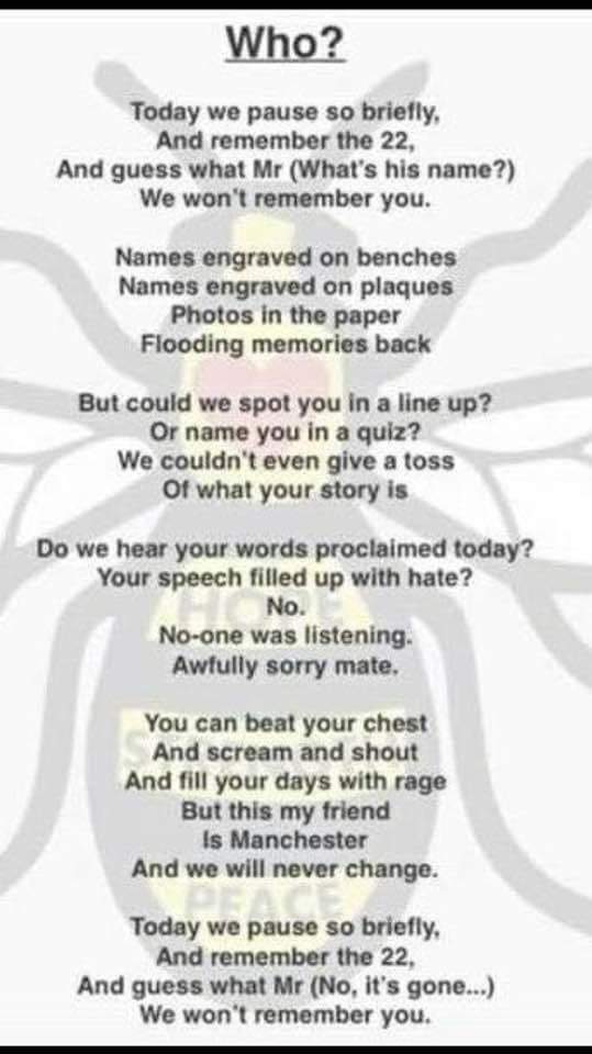 #WeStandTogether #ManchesterArena 🐝🐝🐝🐝🐝