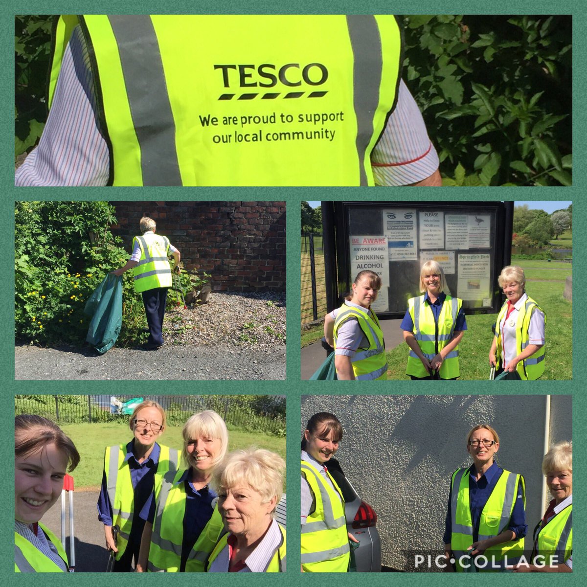 Litter picking today out in the community , well done everybody <a href="/PamCTaylor/">PamTaylor</a> @Tesco_North @RochdaleOnline <a href="/RochdaleCouncil/">Rochdale Borough Council</a>