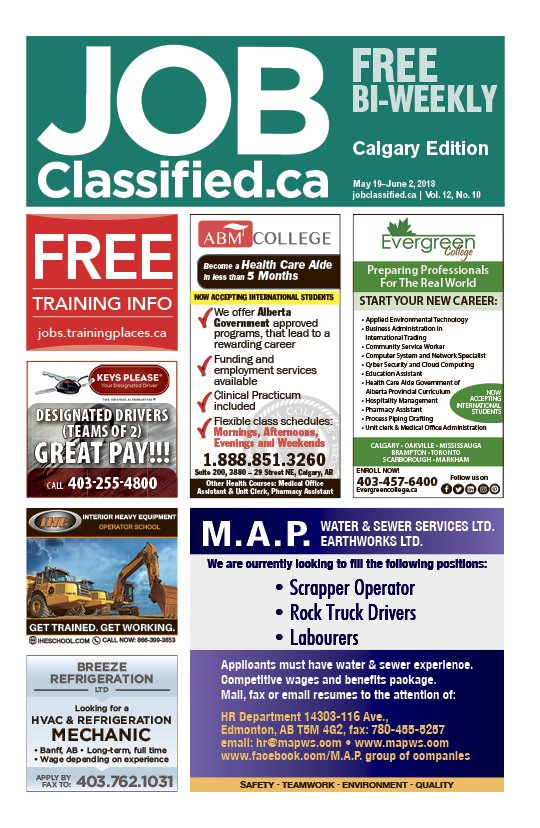 MediaClassified's tweet photo. #JobClassified's got the scoop on #jobs and #work in #Calgary. Pick up this week's issue! https://t.co/Nh5YMDQgmc https://t.co/xB5Mm5puvy