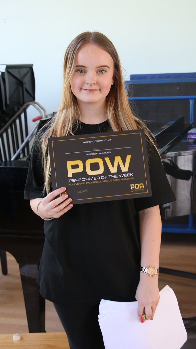 Congratulations Ellie - one of our terms POW!!