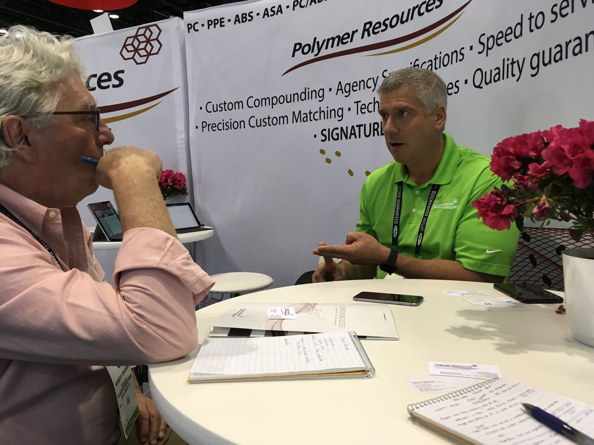 PolymerRes's tweet image. Check out some of our photos from @NPE2018! We had a great, productive week. Missed us at the show, call 800-243-5176 or email info@prlresins.com to find out what's new at @PolymerRes. #NPE2018 #plastics #CompoundingSuccess