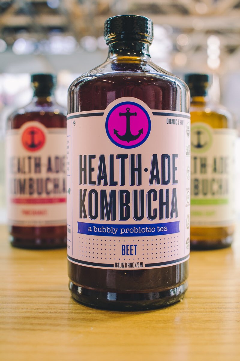 We have a brand new  @DrinkHealthAde Flavor in the cafe! Beet kombucha. #followyourgut