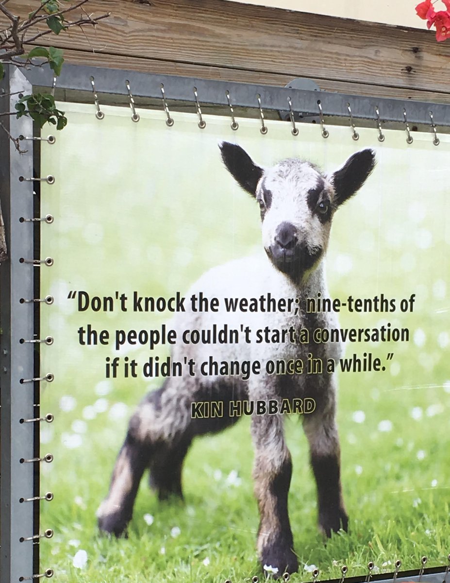 This sign at a local farmer's market is quite timely during this 2 week rainy forecast in Miami. #WeatherForTheWeekAhead #weatherforecast