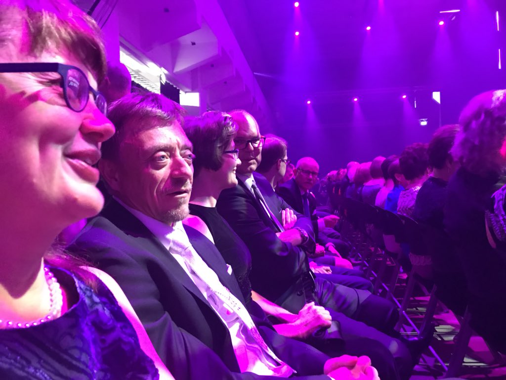 HeliHarrikari's tweet photo. #MilleniumTechnologyPrize ilta alkamassa. Myös @TampereUniTech edustus runsaslukuisesti mukana juhlistamassa. #kaapelitehdas #tekniikka https://t.co/Uh90R6XSJu