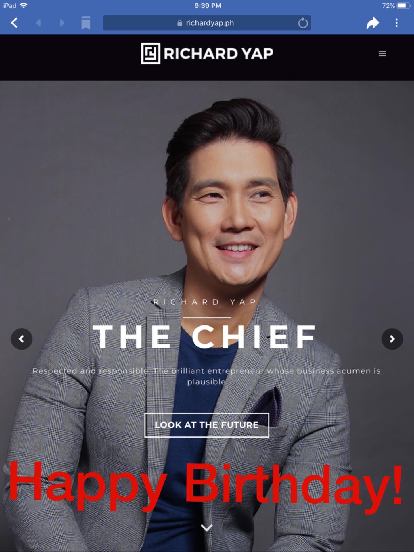   Happy Birthday Mr. Richard Yap!   