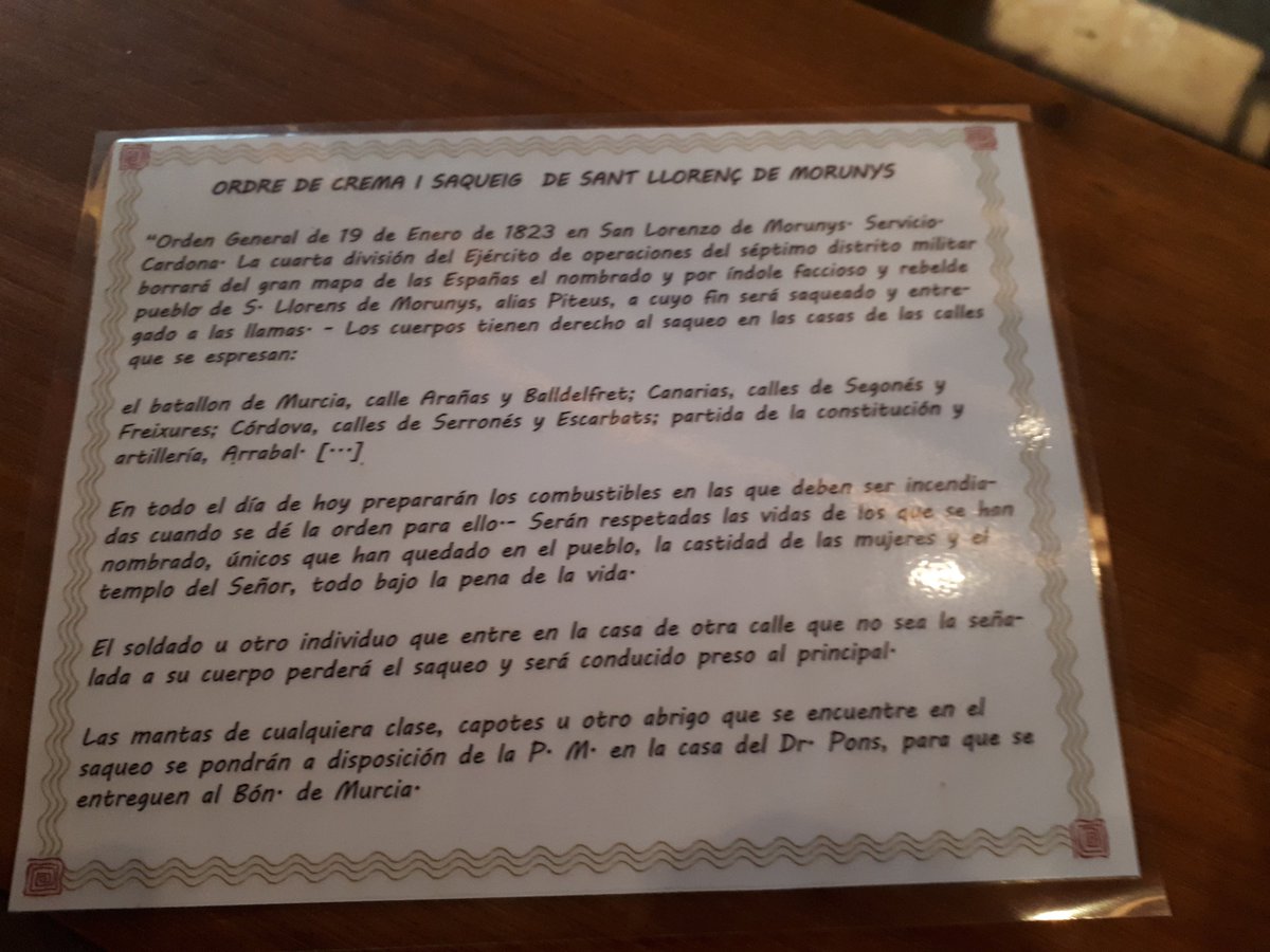 parramon's tweet photo. El 19 de gener de 1823, Sant Llorenç de Morunys estava en contra del govern constitucionalista de l'època i va passar això: Esgarrifós! #santllorençdemorunys #valldelord #piteus #solsonès #història https://t.co/N4GTJt02Op