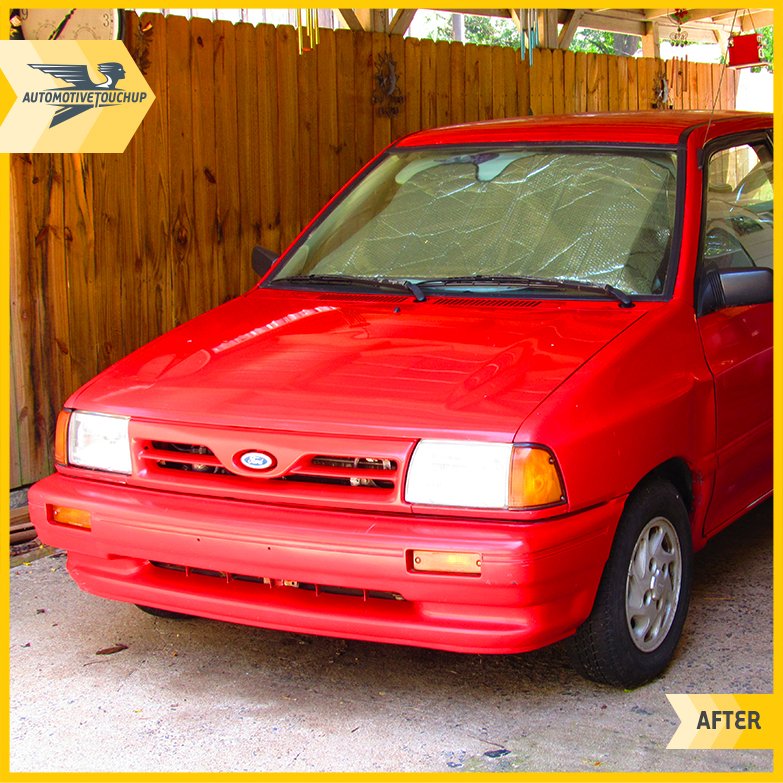 ATU_Microfinish's tweet photo. Keep your car fresh with #AutomotiveTouchup!
"The grill had faded to light pink and white after 23 years. I have no before pictures, but the after picture tells the whole story." –Joy O.
#RedFord #FordFiesta #AutomotivePaint #CarPaint #BestCarPaint #DIYproject https://t.co/HsCfTPcweN