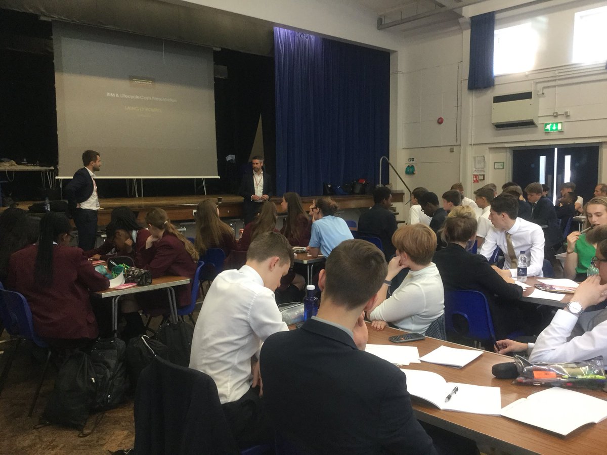 DTWGSG's tweet photo. A wonderful experience to hear real world experience linked to classroom learning for the L2 and L3 DEC students today! Thank you Tom Waters and Jan Stephens from @Laing_ORourke for spending the afternoon teaching our students. @DECinSchools @WGSB_DT @WilmingtonGSG https://t.co/PMXWm2ngBK