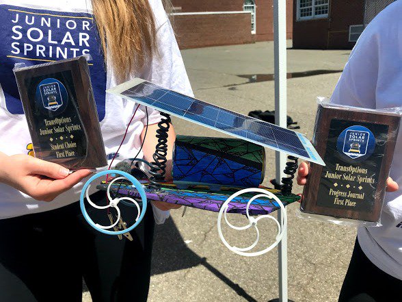 AvenuesinMotion's tweet photo. More than 250 students participated in our Junior Solar Sprints Inter-County Final Race yesterday! Congratulations to Mount Arlington Middle School's "Kite Runner" which came out on top as the Overall Winner among the finalists.
#JSS18 #STEM @mtarlingtonk8 #SolarEnergy https://t.co/COABUJNiKC