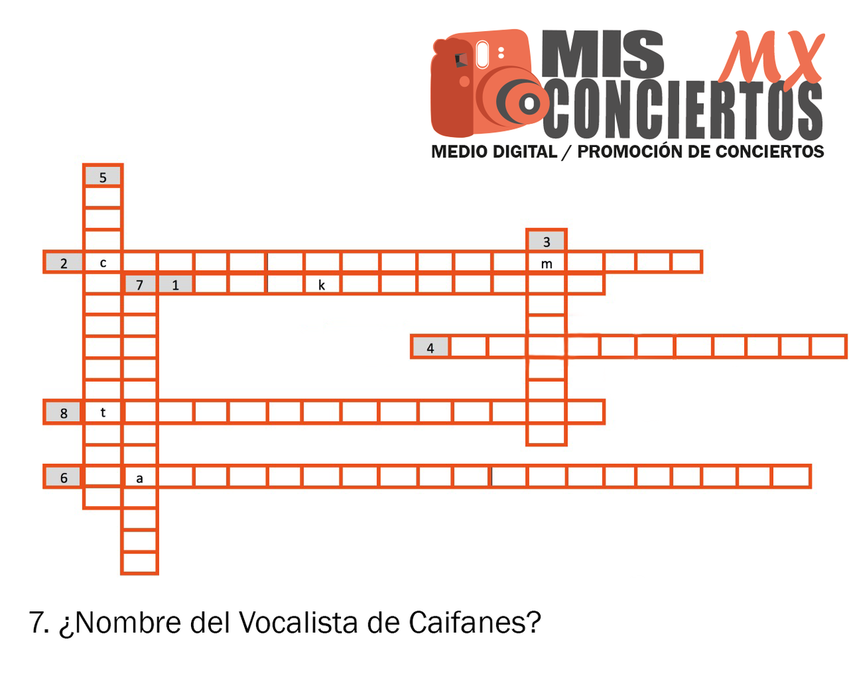 MisConciertosMX's tweet photo. Pregunta #7 @CAIFANESMEX @enjambremx @Costera_MX #CamiloVII ¡Ya falta menos! https://t.co/1wZr6KISDq