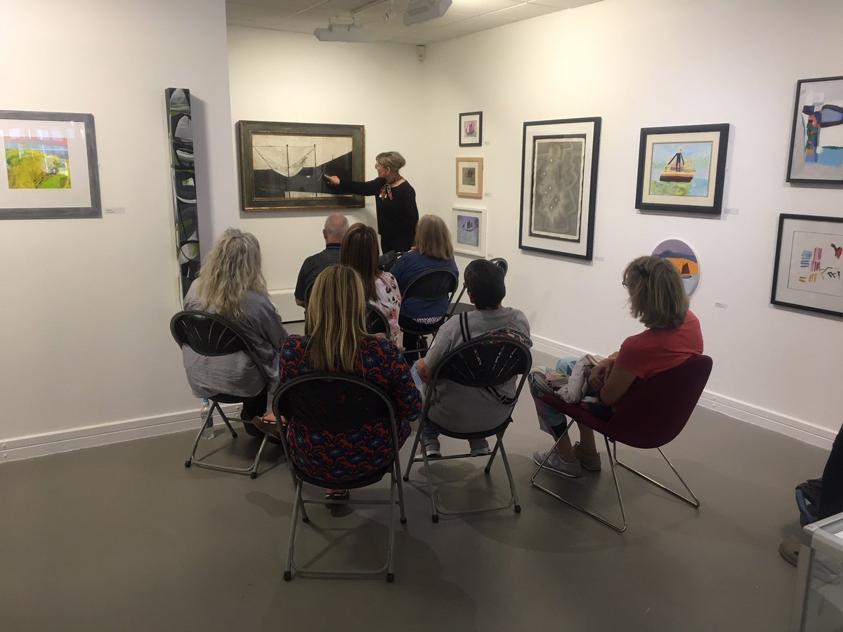 An excellent 'Art Views' session <a href="/Otter_Gallery/">The Otter Gallery</a> today discussing collection works by William Scott and Alfred Wallis which are on display in our current exhibition 'Works in Partnership'. Fascinating to hear all the different points of view.
