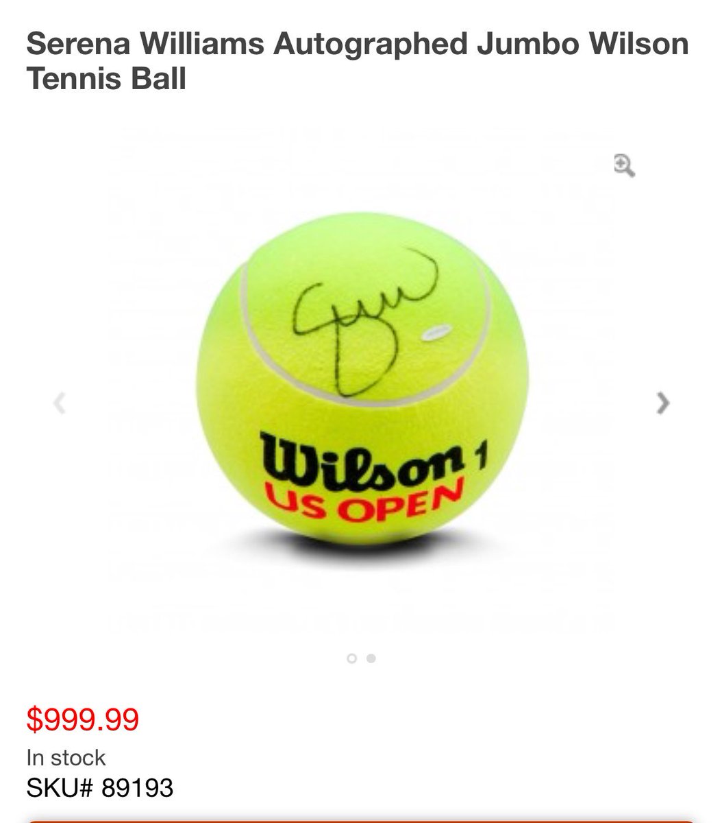 darrenrovell's tweet photo. Upper Deck launches @serenawilliams autograph collection, includes shoes signed by MJ &amp; Serena for $10,000 https://t.co/PNcwPlFU0N