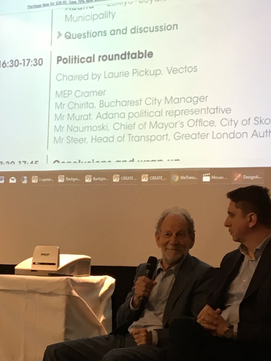 create_mobility's tweet photo. “Mobility will be sustainable when we can interpret BMW as Biking Metro and Walking” MEP Cramer at CREATE final conference @create_mobility #createmobility https://t.co/MMSTEggwr2