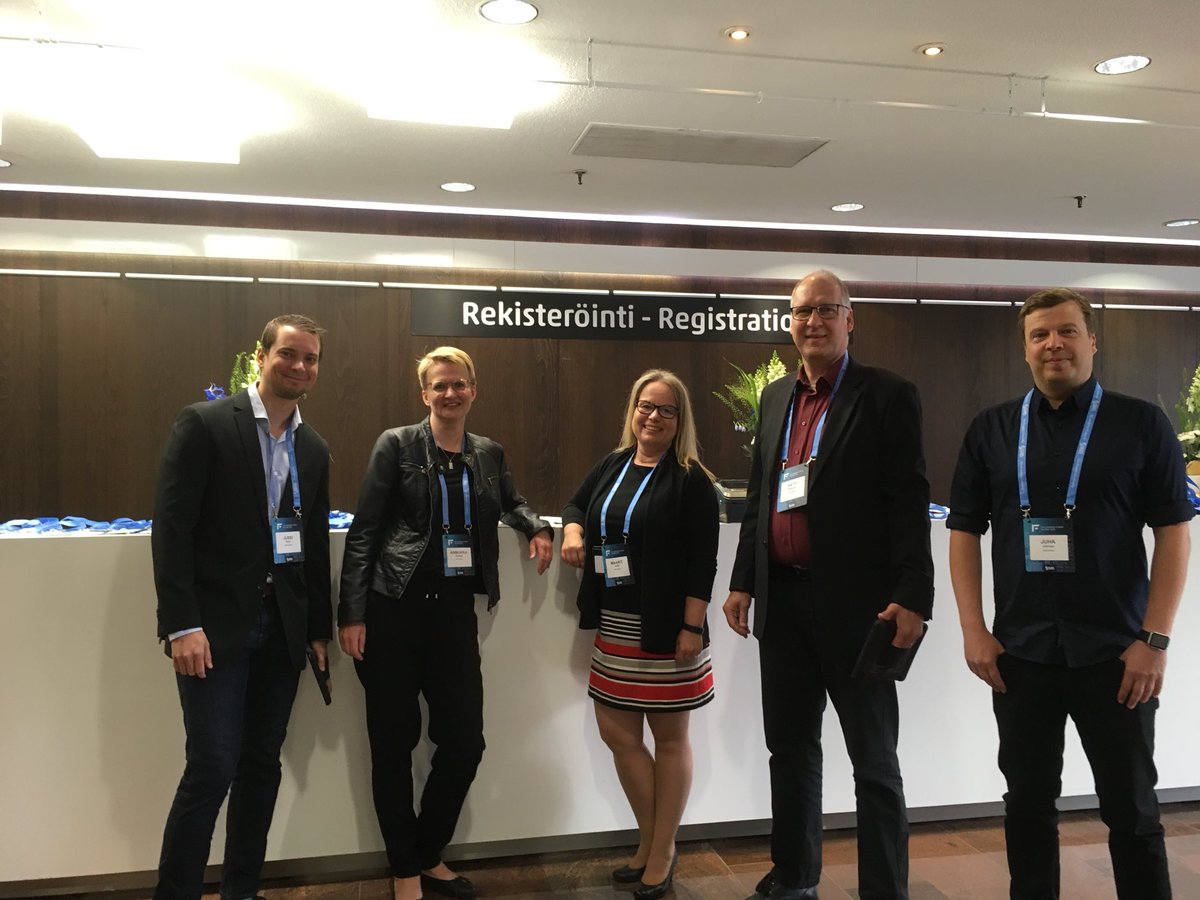 sirpapentt's tweet image. Good morning Helsinki! SAS Business Forum registration staff is reafy for the guests. Welcome! #sasbf18