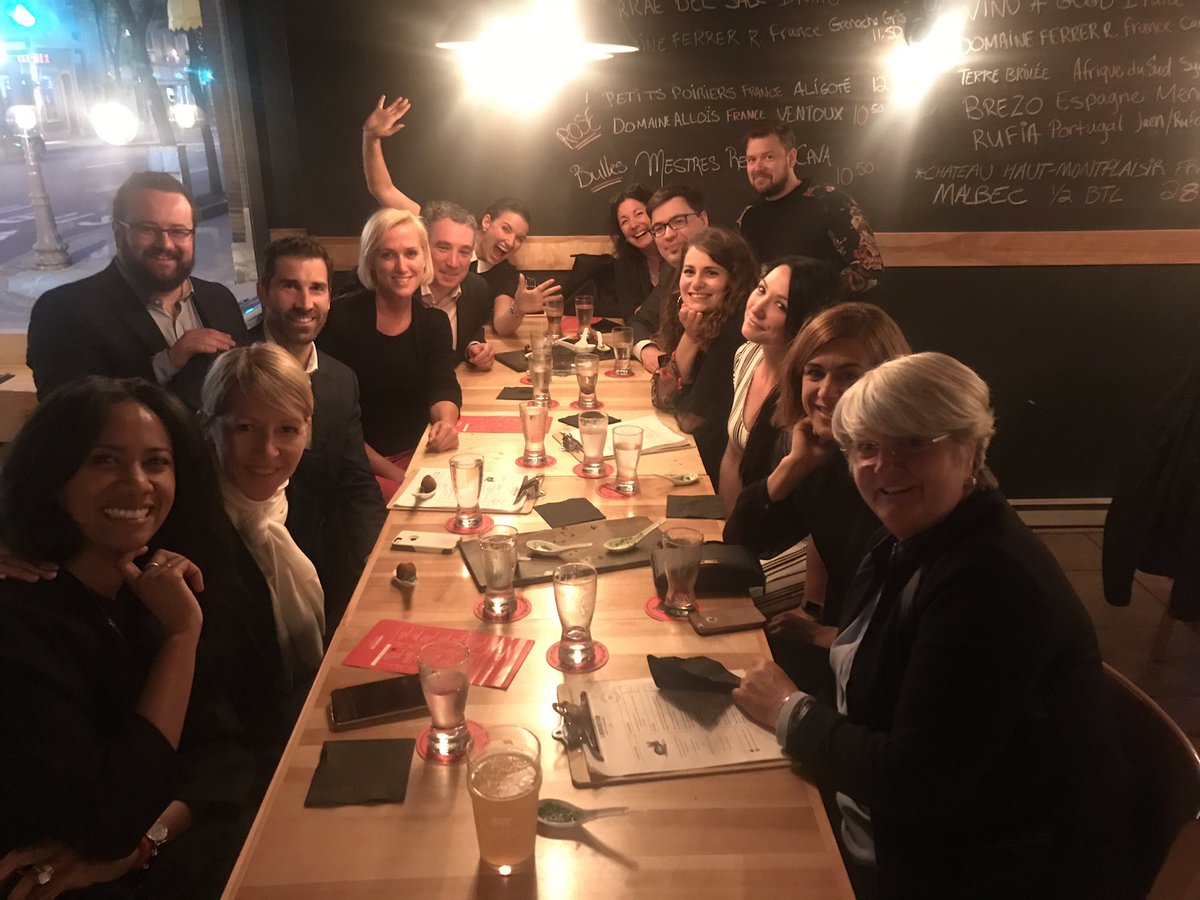 Cheers à une superbe équipe <a href="/vinsaufeminin/">Vins au Féminin</a> #parcoursepicurien #groupeinvestors #quebec