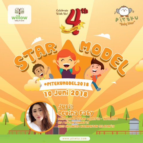 eventsurabaya's tweet photo. Yukk ikutan Event “Star Model” dari Piteku baby Wear &amp; Willow Baby Shop. Event ini adalah lomba Fashion Show &amp; pencarian bakat berhadiah total Belasan Juta Rupiah dan pemenang akan menjadi Brand Ambasador Piteku Baby Wear 2018. Info: WA 085100575557 https://t.co/pHhbM3UNu5