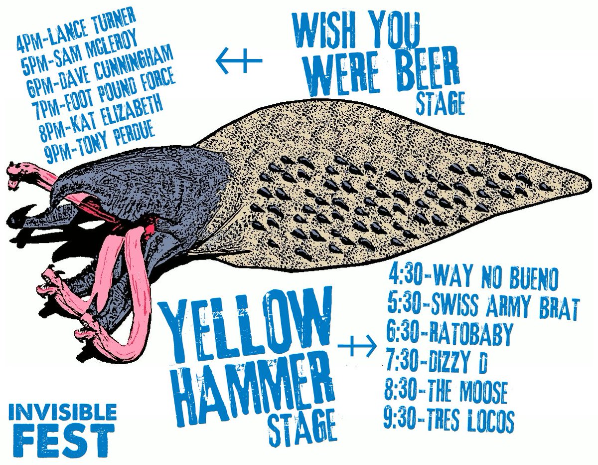 bradposeyradio's tweet photo. Invisible Fest is coming, July 28th, 4 to 10. Free. All Ages. Local Music!!!! https://t.co/zujpy0uyWU
