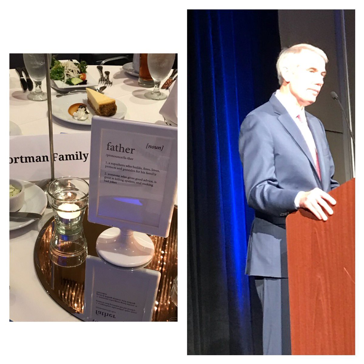 Bill_Beagle's tweet photo. Sen. Rob Portman & his family helped celebrate Fathers at the Talbert House Fatherhood Luncheon in Cincinnati on Monday. #OCF #ohiocommisiononfatherhood #dadsmatter #talberthouse https://t.co/KUX26Zc4ci