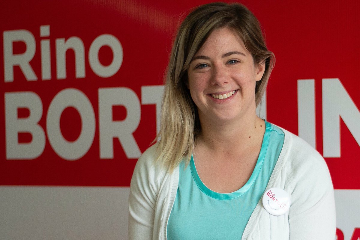 “Rino’s vision for what a good neighbourhood looks like aligns with mine, and I’m very excited to support him in his bid for MPP because he’s proven himself to be a great leader.” - Sarah Cipkar

Sarah is on #TeamBortolin; Are you? #VoteBortolin on June 7th #YQG #OntarioVotes