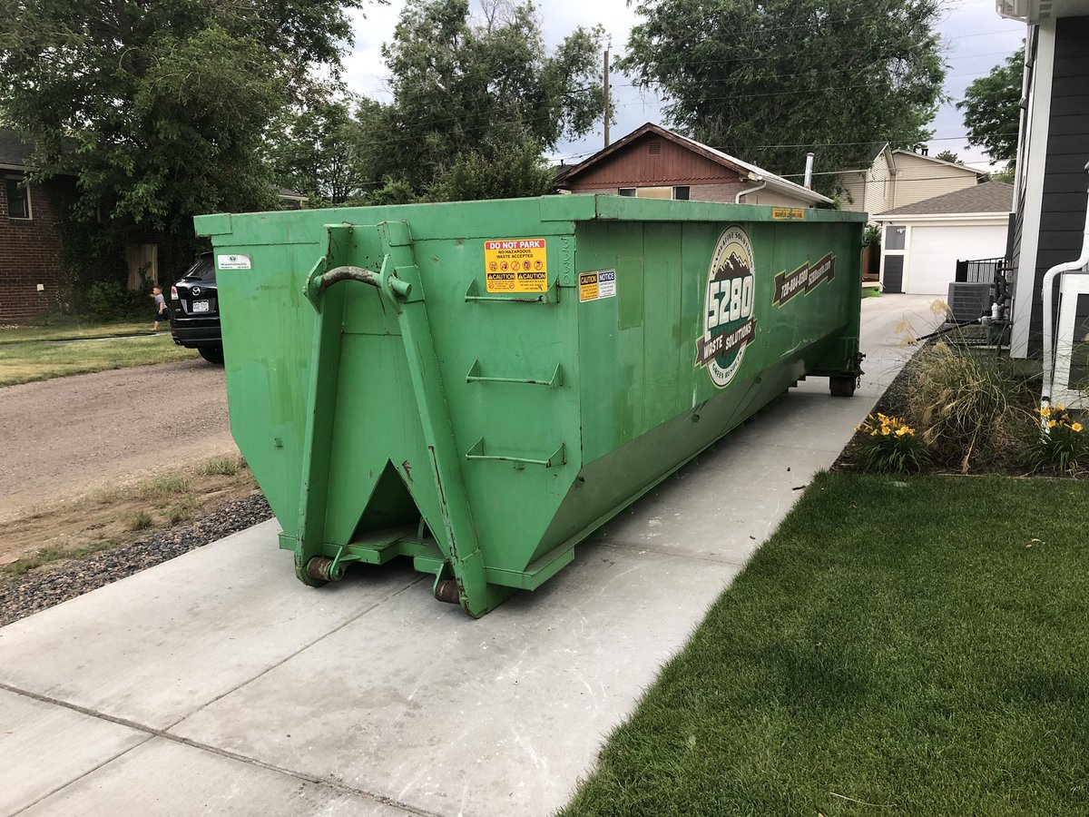 Apparently <a href="/5280waste/">5280 Waste Solutions</a> is in the business of delivering unwanted dumpsters to random houses in #Denver... Who knew? Better question: of all the places to put it, why did you think our driveway was the best choice? 

#5280waste #fail <a href="/denvernews/">Denver News</a> <a href="/denverpost/">The Denver Post</a>