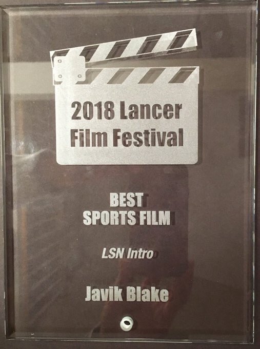 LSN_Norton's tweet photo. A huge thank you to @kwinsper for putting on the first ever #lancerfilmfest! Weβre honored to have had our broadcast intro receive the βBest Sports Filmβ award at the event!! #thisislsn https://t.co/zYc1uVzxVw