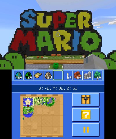 Minecraft We Ve Patched Minecraft On New 3ds In Game Store Bug Fixes Dlc Support And The Super Mario Mash Up Pack Wahoo