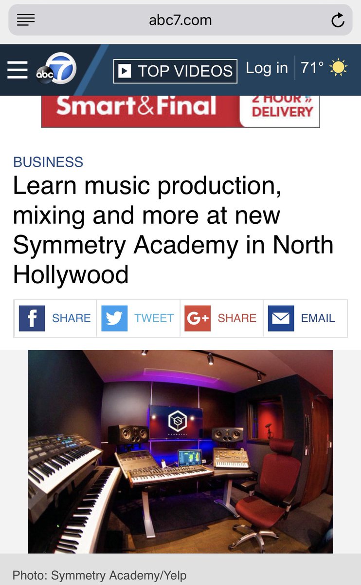 Thank you for the publication <a href="/ABC7/">ABC7 Eyewitness News</a> #NorthHollywood #SymmetryAcademy