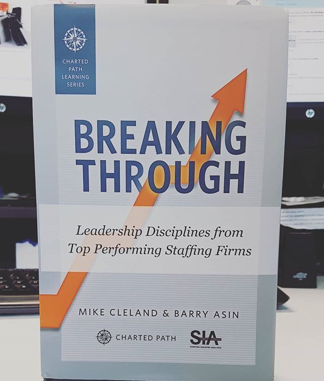 Today's reading 'Breaking Through, Leadership Disciplines from Top Performing Staffing Firms' courtesy of SIA, Mike Cleland and Barry Asin. 
Big thing to come!

#receuitment #recruiterlife #staffing #sia #execforum #siaexecforum #leadership #business #to… ift.tt/2sAto51