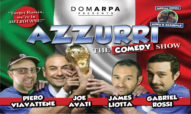 The AZZURRI'S haven't made it to RUSSIA... so come see them in MELBOURNE!

This show is for ALL AGES and 100% family friendly.
Perfect for the entire family, so don't forget to bring the Nonni!

BOOK NOW: azzurri.venetoclubevents.com.au