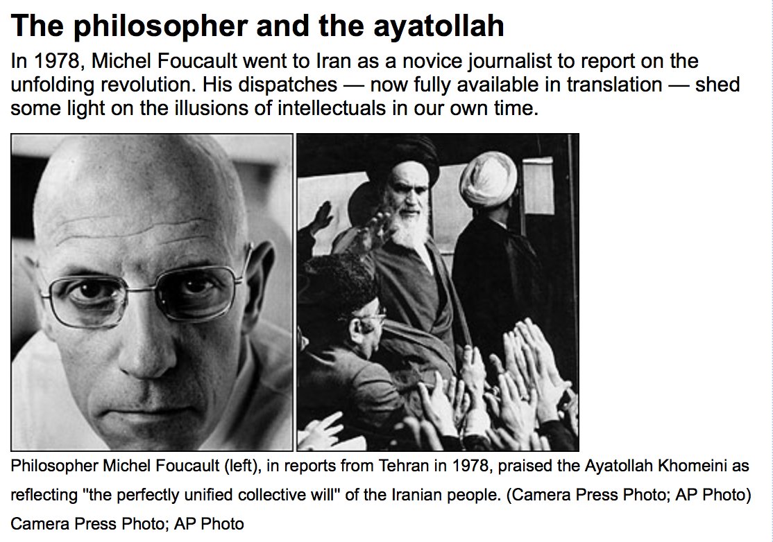 Image result for Foucault Iran