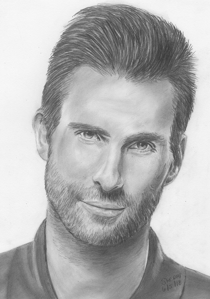 How To Draw Adam Levine Maroon 5 Step by Step Drawing Guide by Dawn   DragoArt