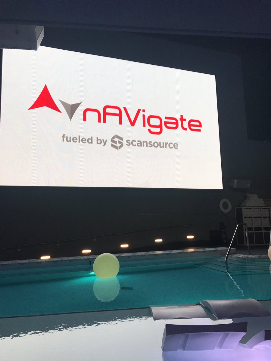 SCSCCatalyst's tweet photo. The lights of #Vegas are the perfect backdrop to discuss our new #nAVigateScanSource program with @InfoComm attendees! https://t.co/tbJjbf8yDQ