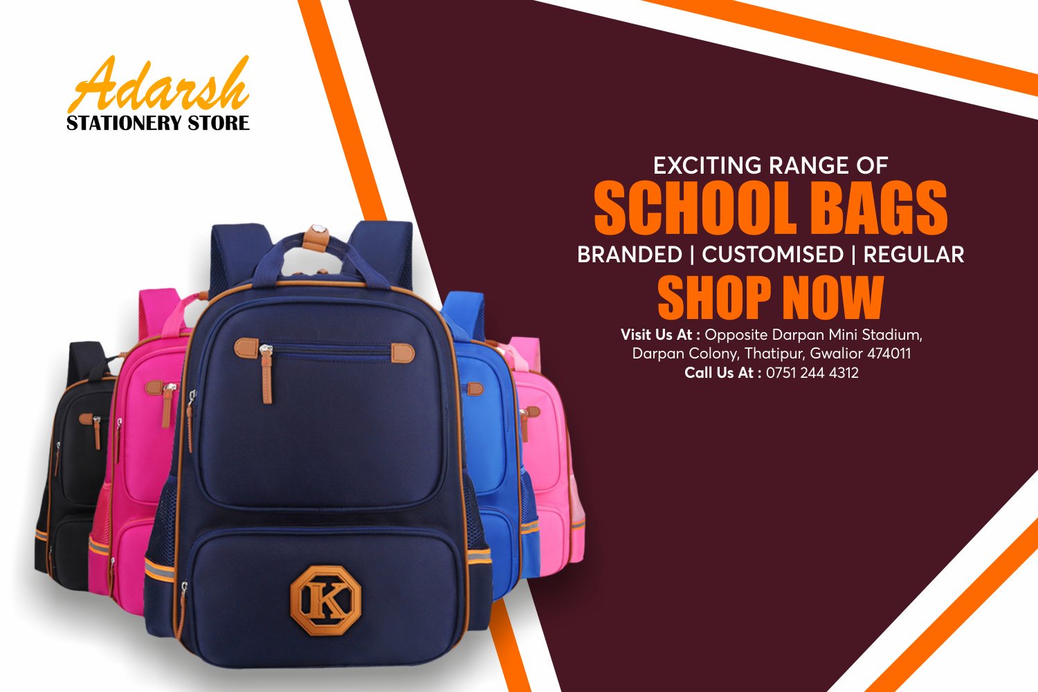 Flipkart.com | Adarsh SB8 School Bag - School Bag