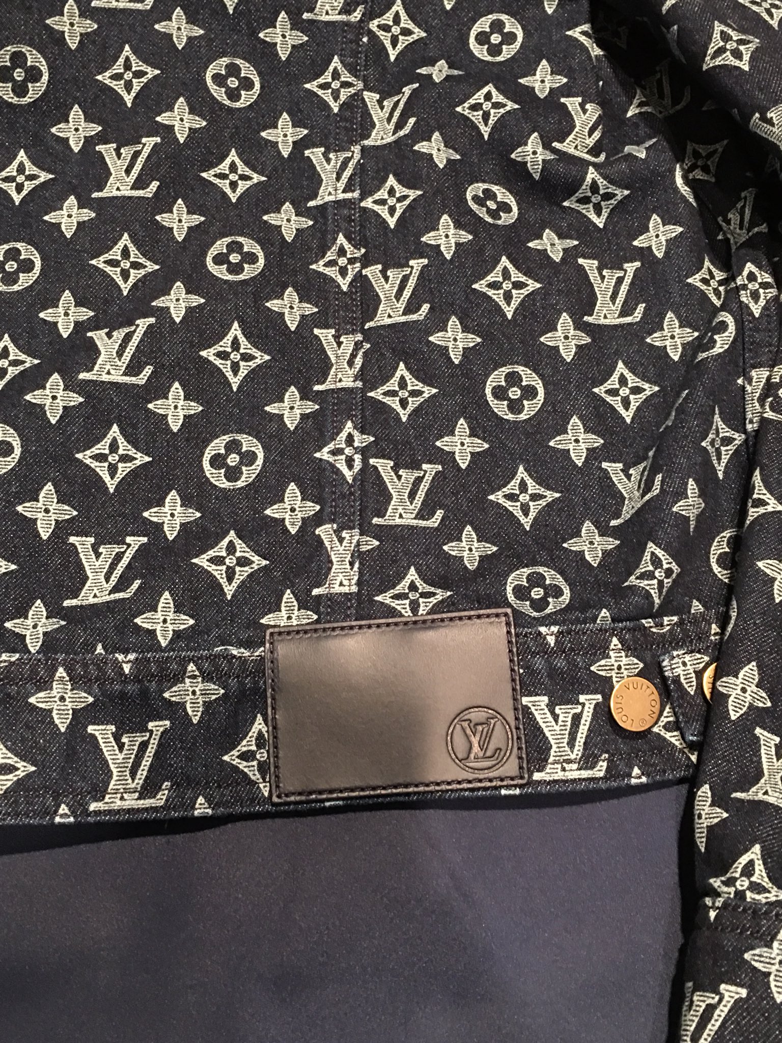 Louis Vuitton Kim Jones Monogram Denim Jacket (Large)
