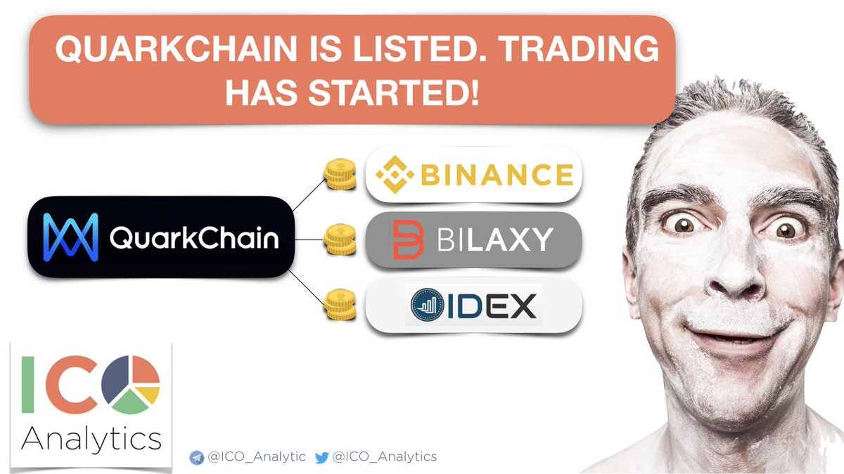 DeMariadb's tweet image. QuarkChain is listed on: Binance, Idex, Bilaxy. IDEX: QKC/ETH 1QKC=0.0002395 ETH (~0.146 $), ICO price 1QKC=0.0197 $, Current: ROI USD=x7.4