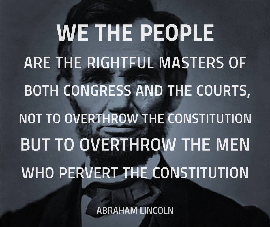 Represent_PA's tweet image. President Lincoln understood how our #Republic is supposed to work... #RepPA #RepresentUS #UnrigTheSystem